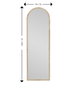 Hanah Home Espejo flotal-e Natural 160x50 cm MDF Ecológico